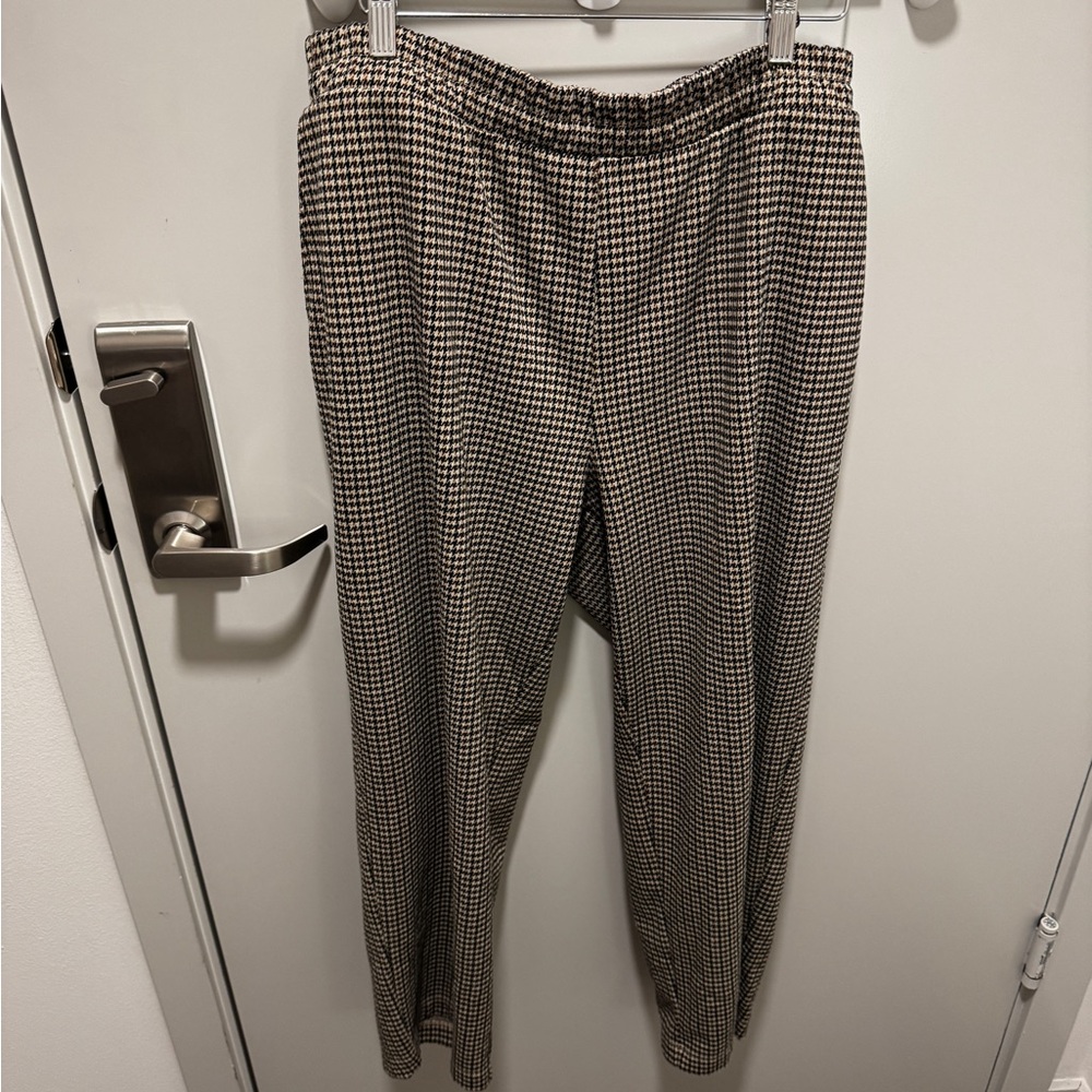 a new day Men's Black and White Patterned Dress Pants